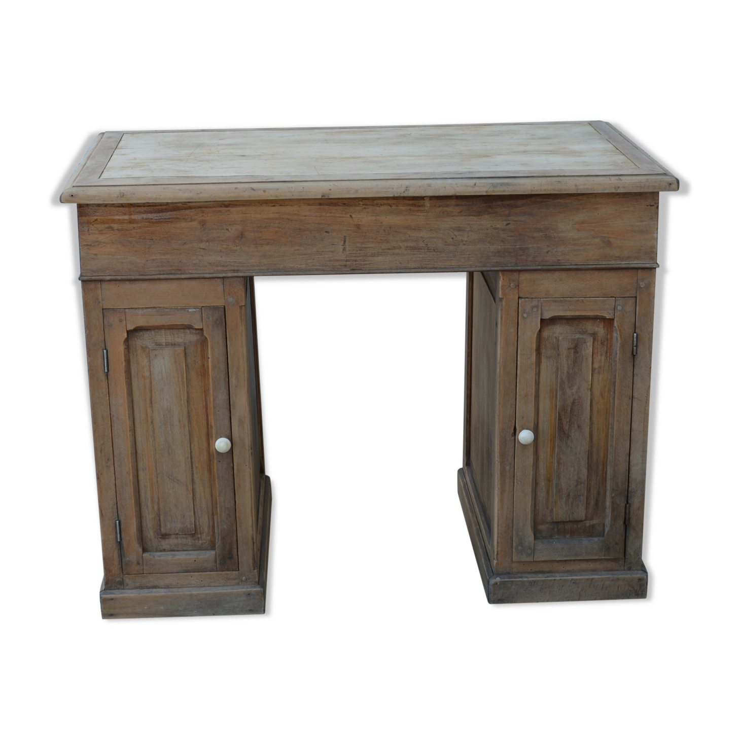 Antique desk in natural wood