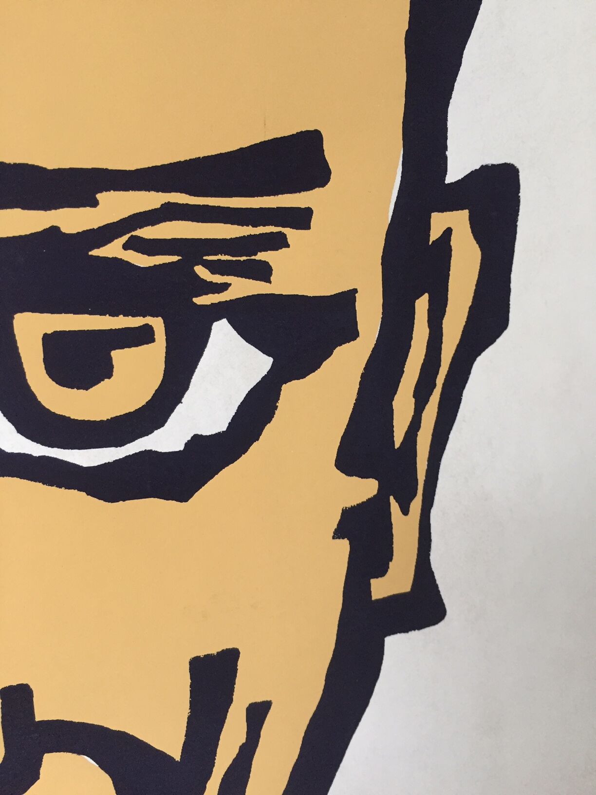 Boris Vian screenprint by Gabriel Paris