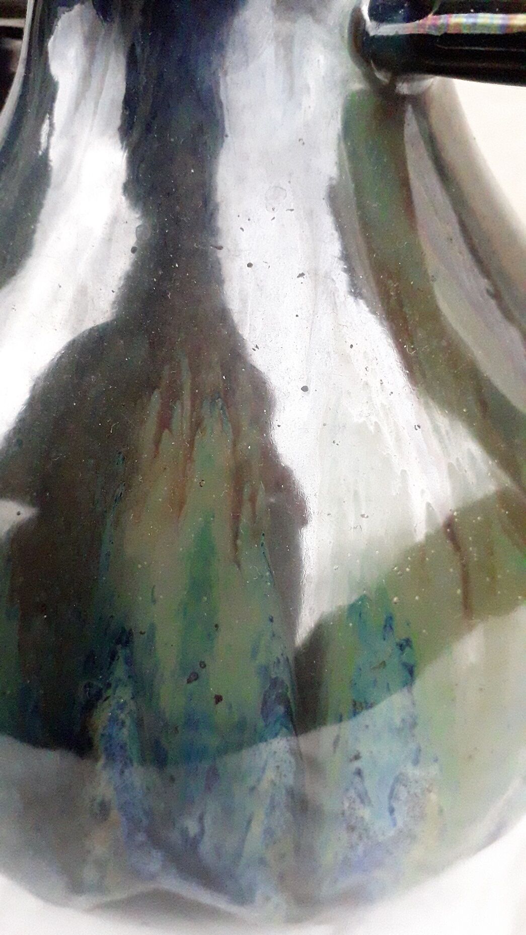 Signed stoneware vase