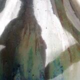 Signed stoneware vase