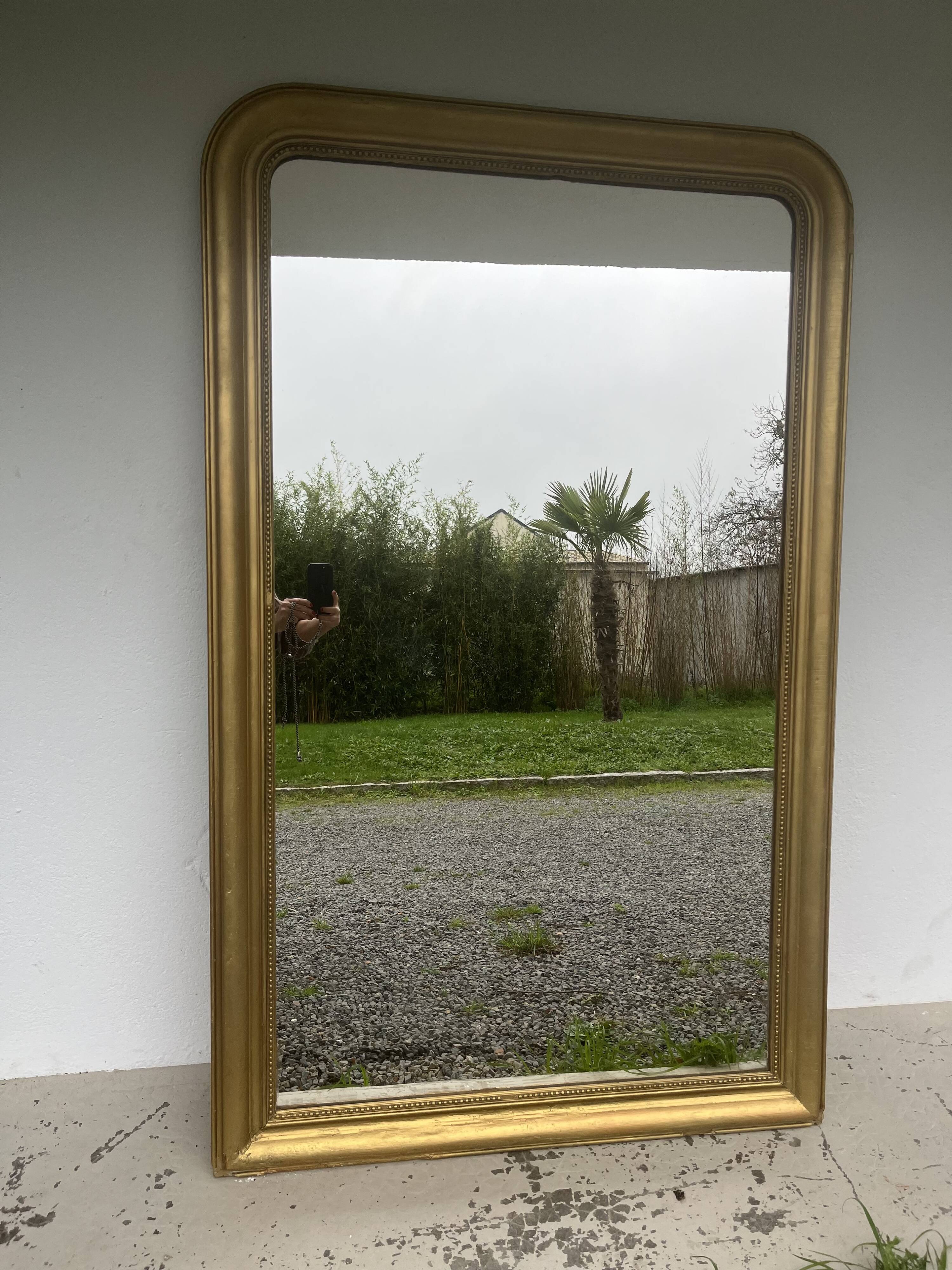 Old mirror golden mercury 160x111