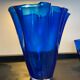 Duo of handkerchief vases in glass paste 70s-80s