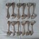 12 fourchettes à huitres métal argenté  art deco ravinet d'enfert