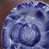 Sarreguemines blue slip plate