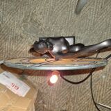 Art Nouveau lamp/ Art Deco dancer