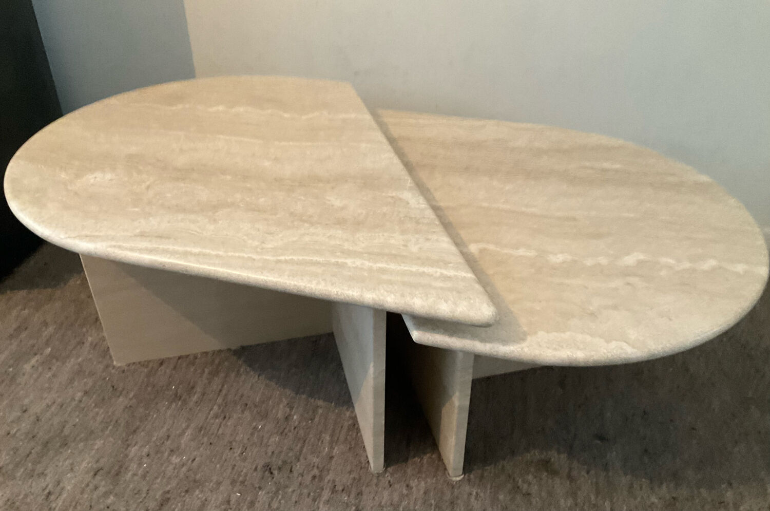 Travertine coffee table from the 70s-80s