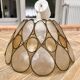 Beige mother-of-pearl "Petals" pendant