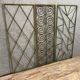 3 elevator grilles in polychrome iron art deco period around 1920-1925
