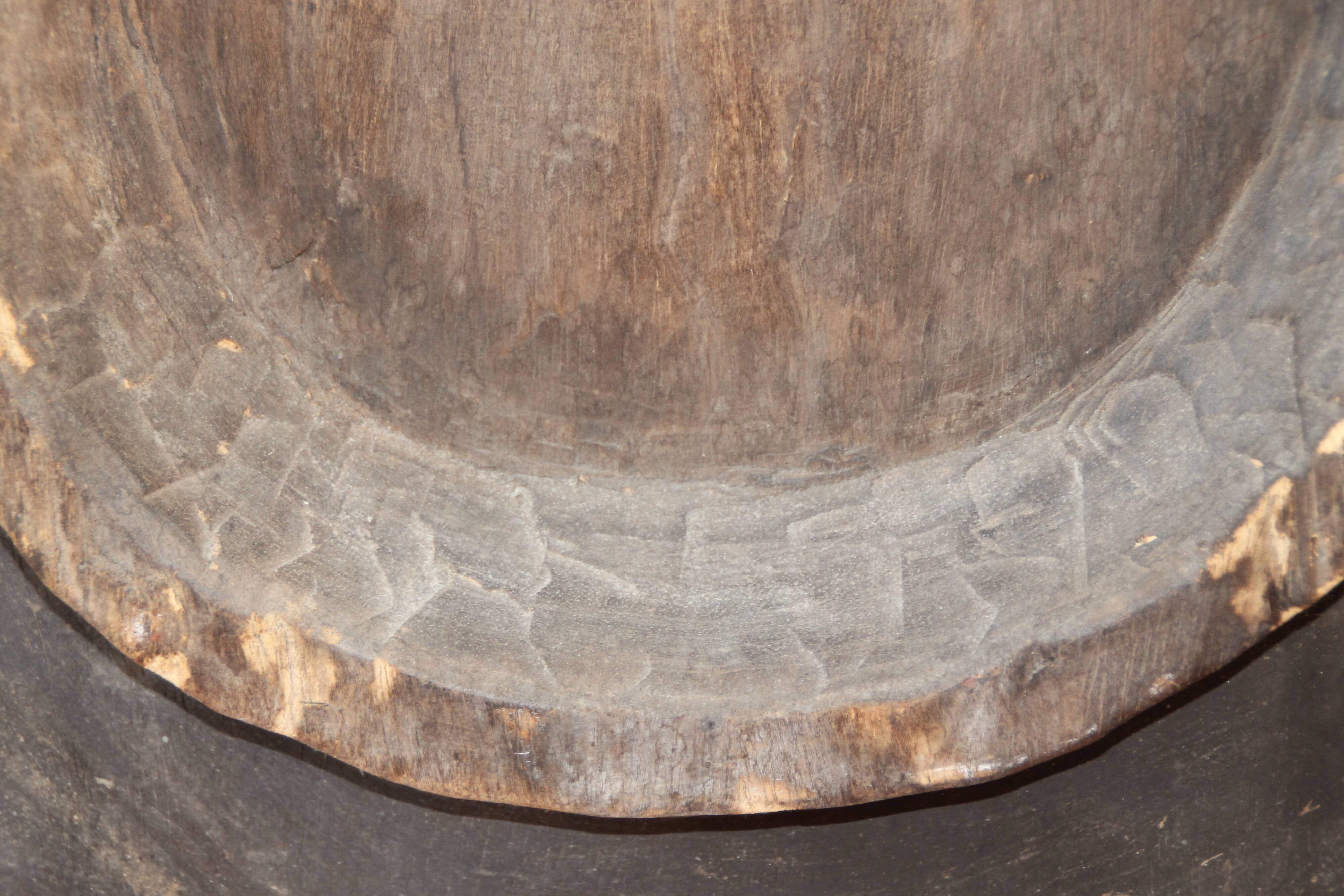 African Art Mask carved wooden palette Ivory Coast Baoule height 87 cm