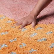 Handmade traditional pure wool rug 2/3 m
