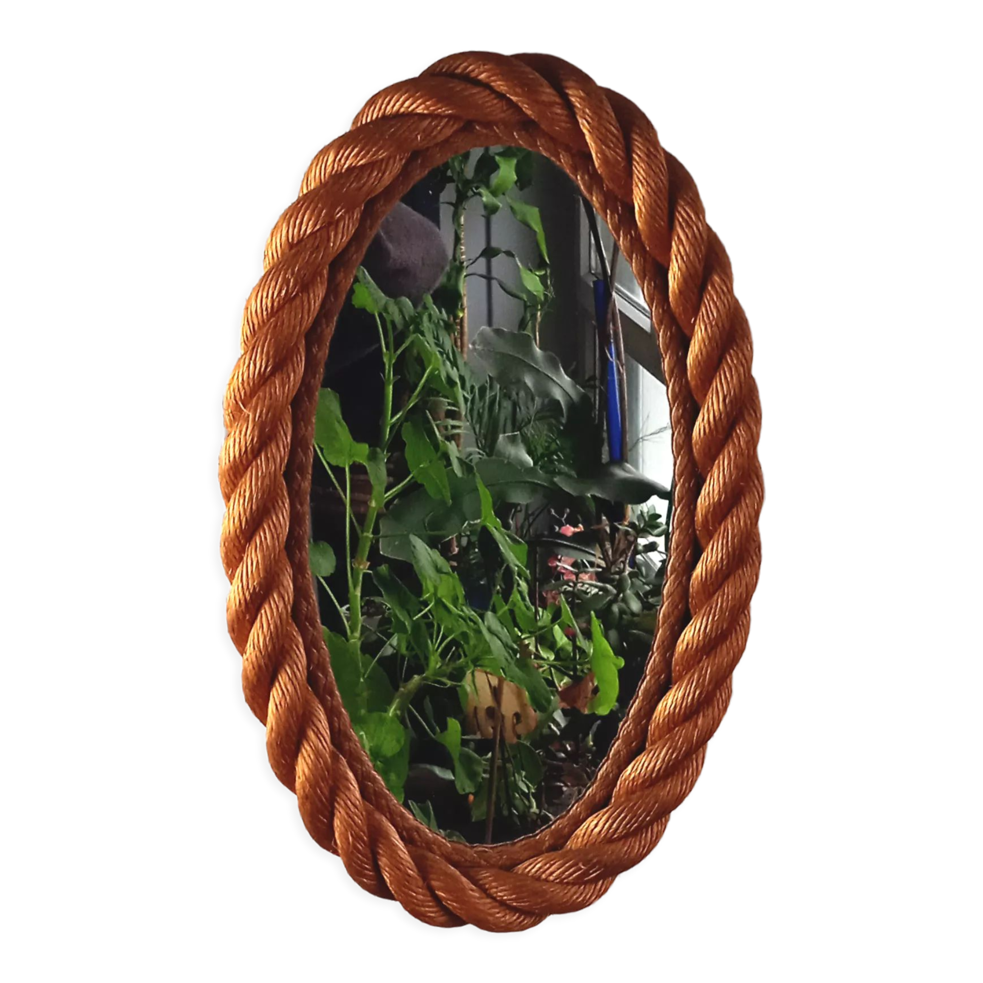 Oval mirror rope