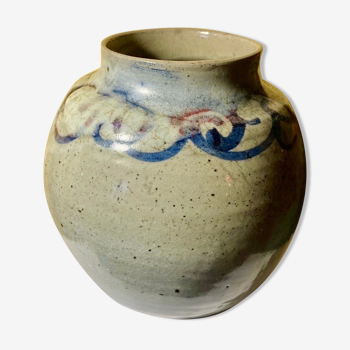 Vase pensu , en ceramique émaillé, marquage à identifier n°3 bis vintage