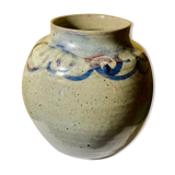 Vase pensu , enamelled ceramic, marking to be identified n°3 bis vintage