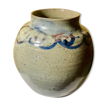 Vase pensu , en ceramique émaillé, marquage à identifier n°3 bis vintage