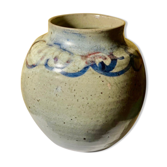 Vase pensu , enamelled ceramic, marking to be identified n°3 bis vintage