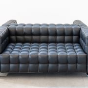 Kubus Sofas, Two Places by Josef Hoffmann for Wittmann, 1980s, Set of 4