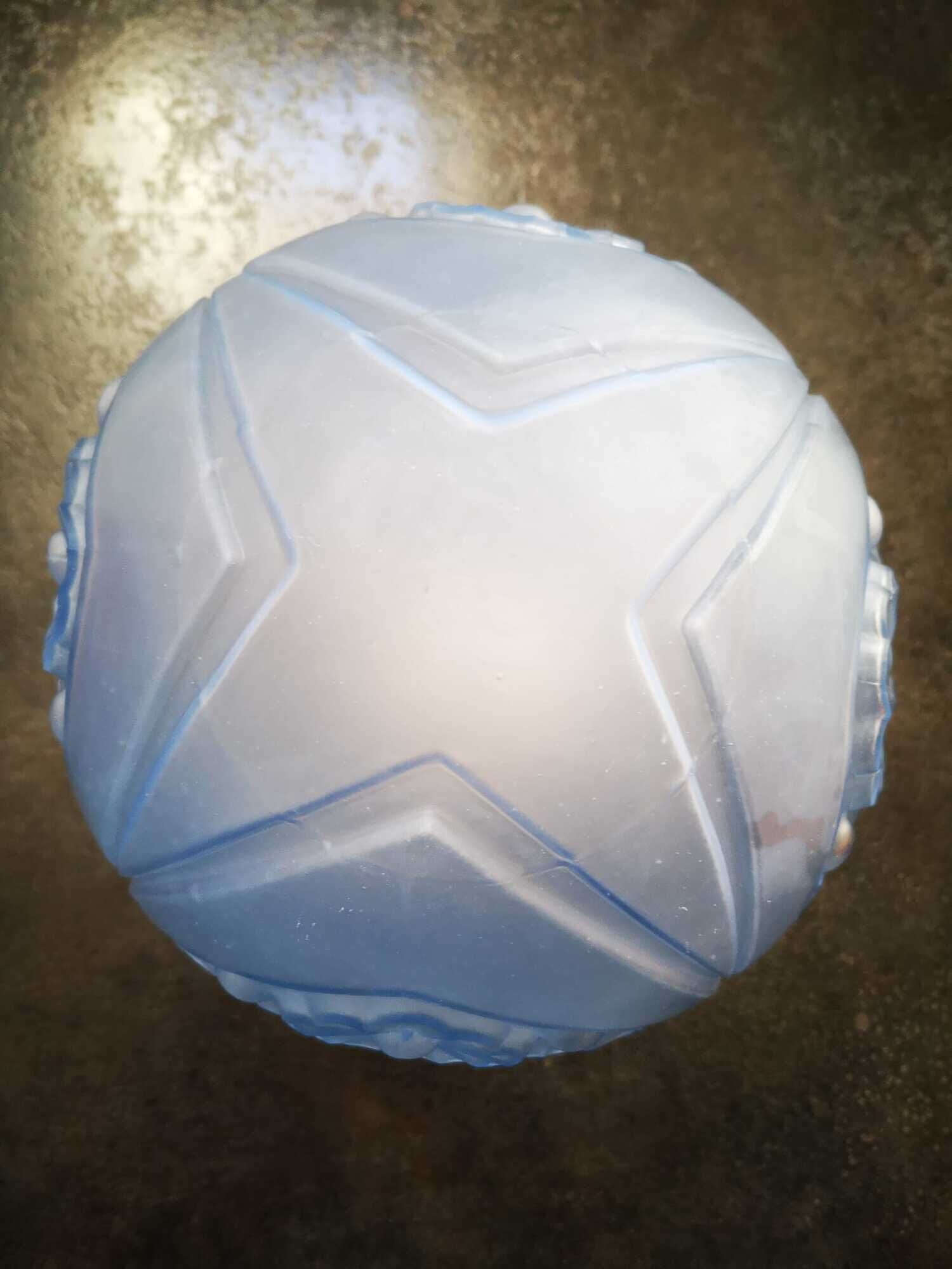 Ceiling lamp wall lamp old globe glass paste blue rare model floral decoration Ø 20 cm Art Deco 1930
