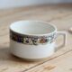 Ivory iron earth chocolate cup - Polychrome frieze decoration