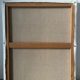 Flower garden and stream, signed