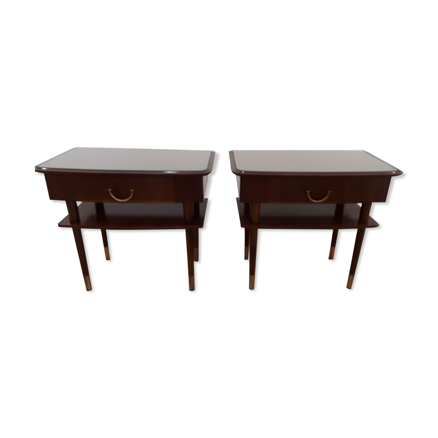 Pair of bedside tables, Denmark, 60s