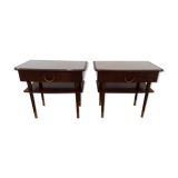 Pair of bedside tables, Denmark, 60s