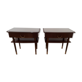 Paire de tables de chevet, Danemark, années 60