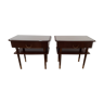 Pair of bedside tables, Denmark, 60s