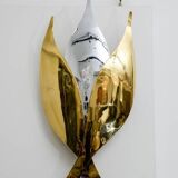 Applied brass by Henri Perrichaud single room around 1960