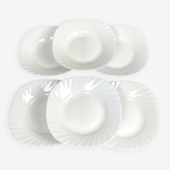 Opaline soup plates made in Spain