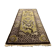 Antique Chinese Pao Tao Rug 145x68 cm, Wool, Gold and Brown
