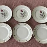 Series of 6 vintage plates