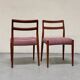 5x chaises de salle à manger en teck par johannes andersen pour uldum, années 1960