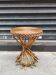 Table d'appoint en rotin 1950 midcentury
