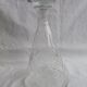 Carved blown glass decanter