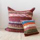 Handwoven recycled cotton pouf cover