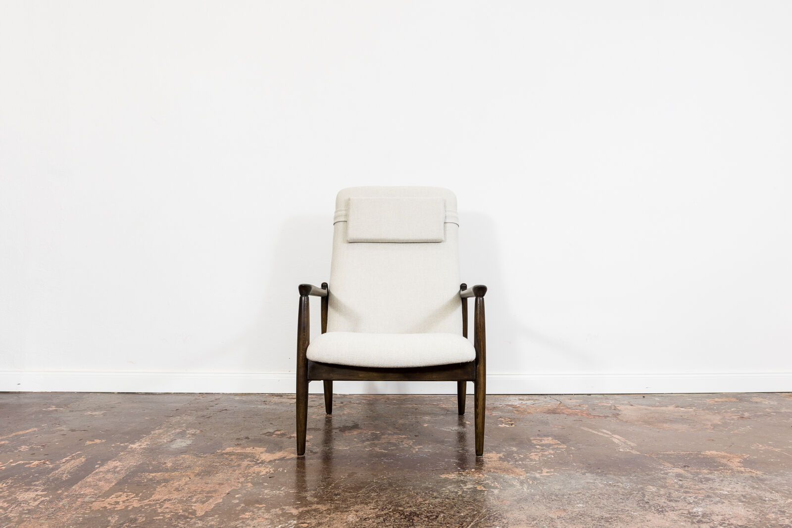 Fauteuil GFM de style mid-century par E. Homa en tissu Kvadrat, années 1960