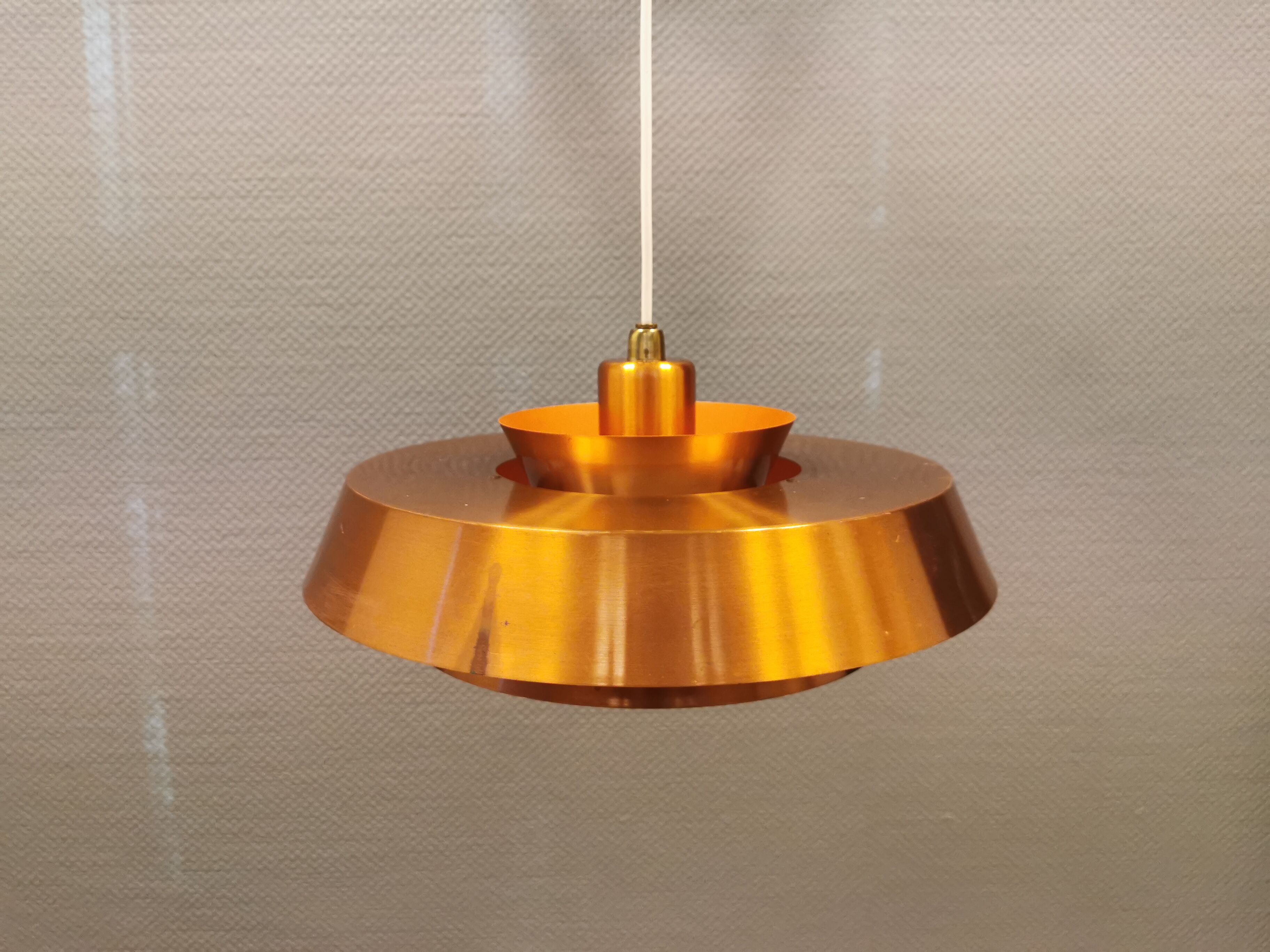 Ceiling lamp model "Nova" designed by Jo Hammerborg for Danish Fog&Mørup in 1963.
