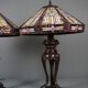 Set de 2 lampes Tiffany