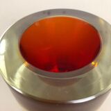 Multi-Color Murano Vetri Glass Sommerso Bowl Shell Ashtray Element, Italy, 1970s