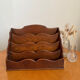 Porte-courrier en bois vintage