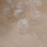 Set of 8 crystal glasses