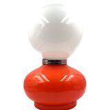 Space age red murano glass table lamp, 1970s