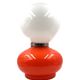 Space age red murano glass table lamp, 1970s