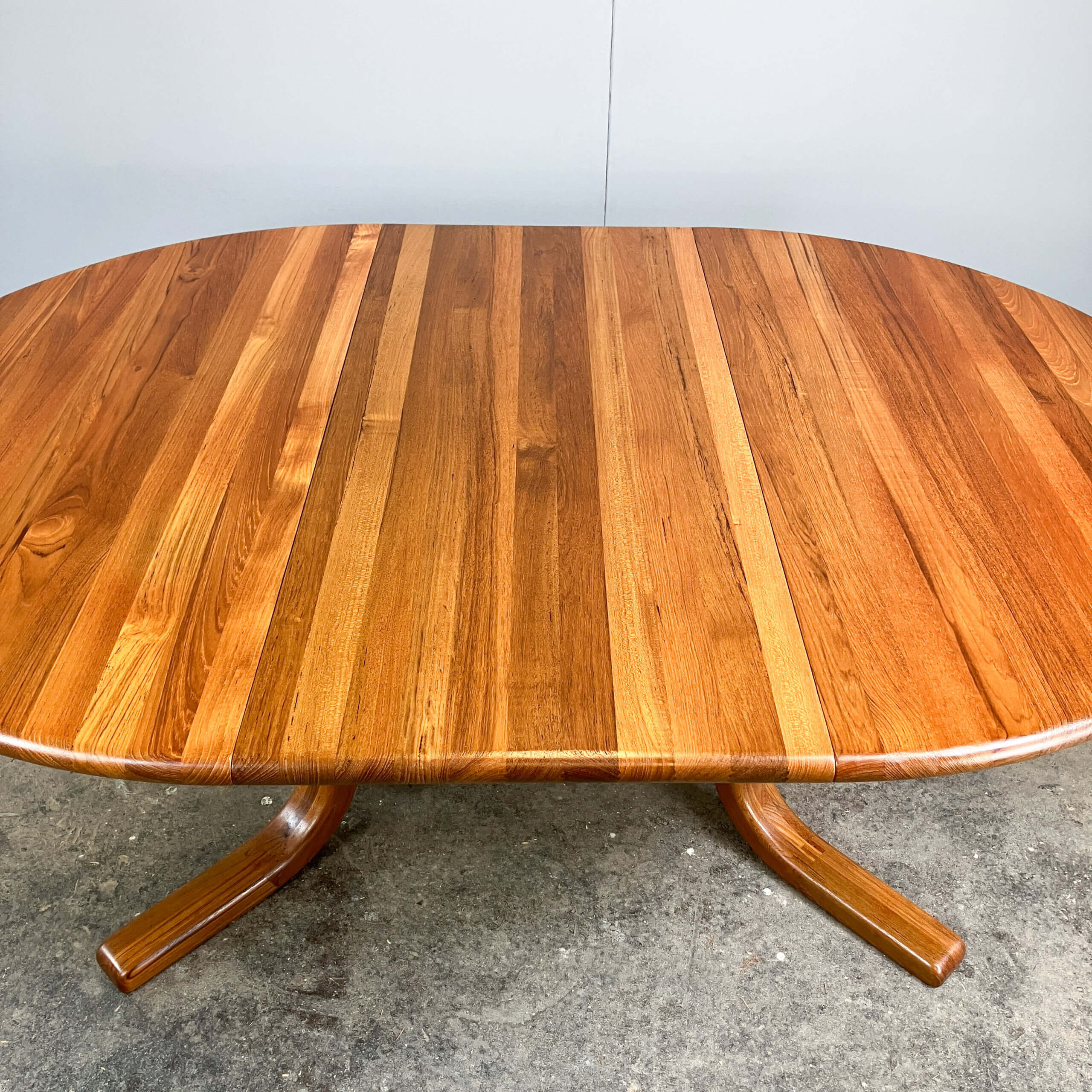 Extendable dining table by Mikael Laursen, solid teak, 1960s