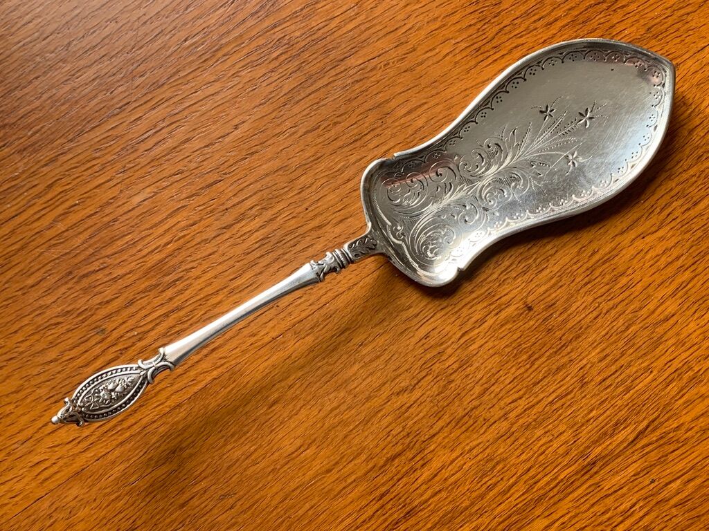 Cake Shovel Solid Silver Hallmark Copenhagen Denmark 1911