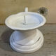 Picnic candle holder XIXth white