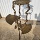 3-tier bronze napoleon iii pedestal table plant holder from the 19th century