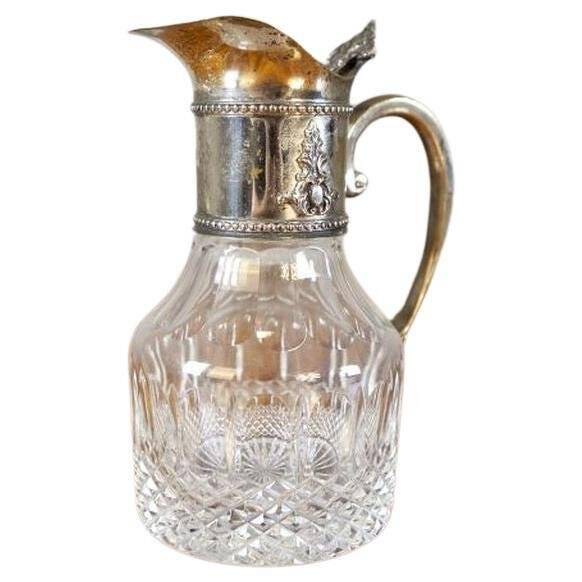 English Pitcher with Silver-Plated Handle, 1920s