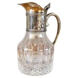 English Pitcher with Silver-Plated Handle, 1920s
