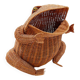 Vintage wicker frog and scoubidou, Olivier Cajan, 1970s